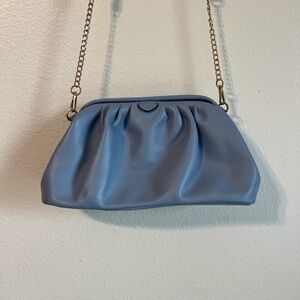 a new day Light Blue Gathered Shoulder Bag